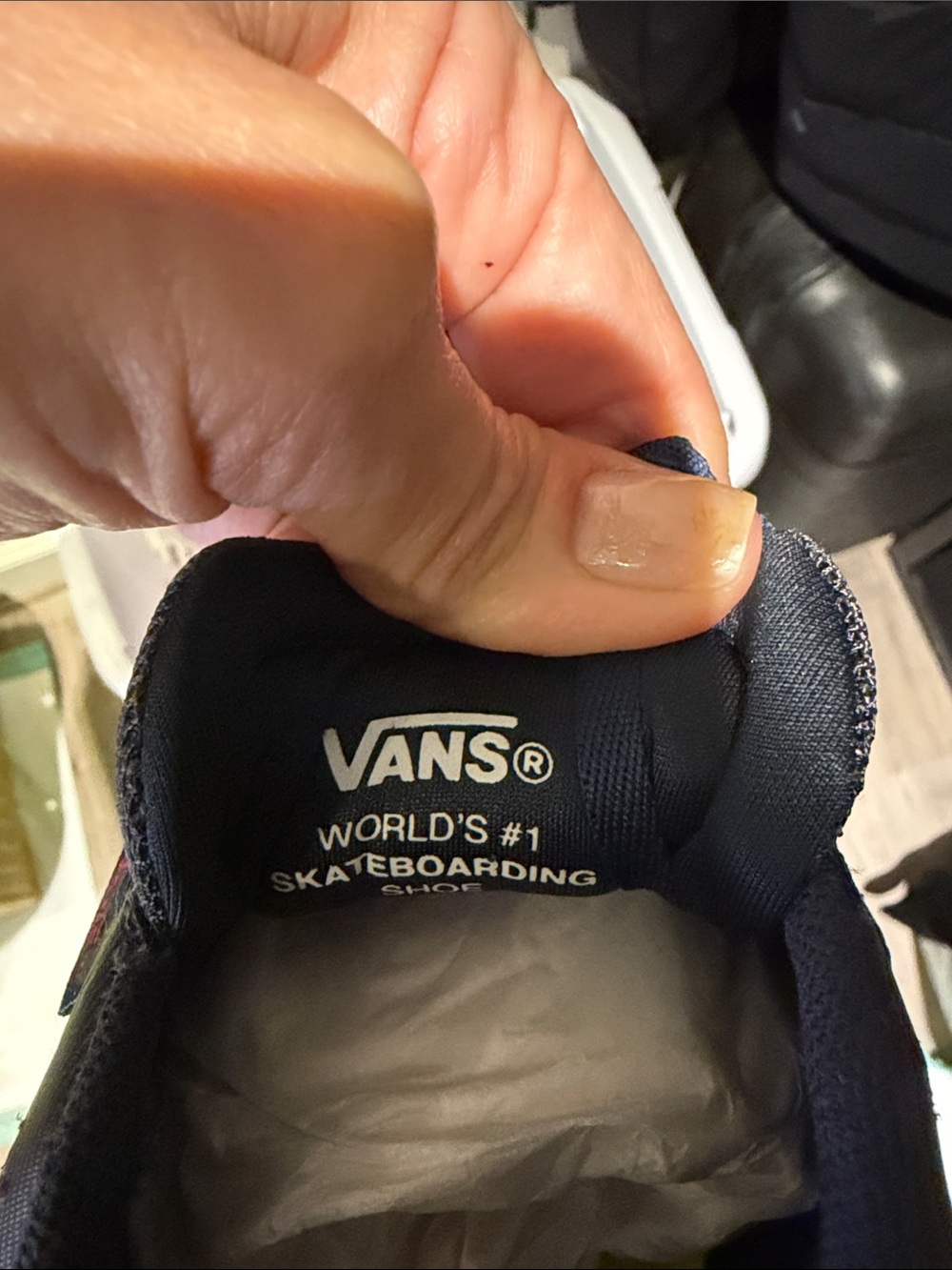 Vans skate shoes Navy Gum Sole Skate Shoes Sneakers Men’s 11 - Picture 6 of 7